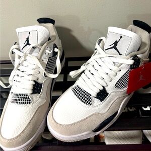 White and Black Air Jordan Sneakers